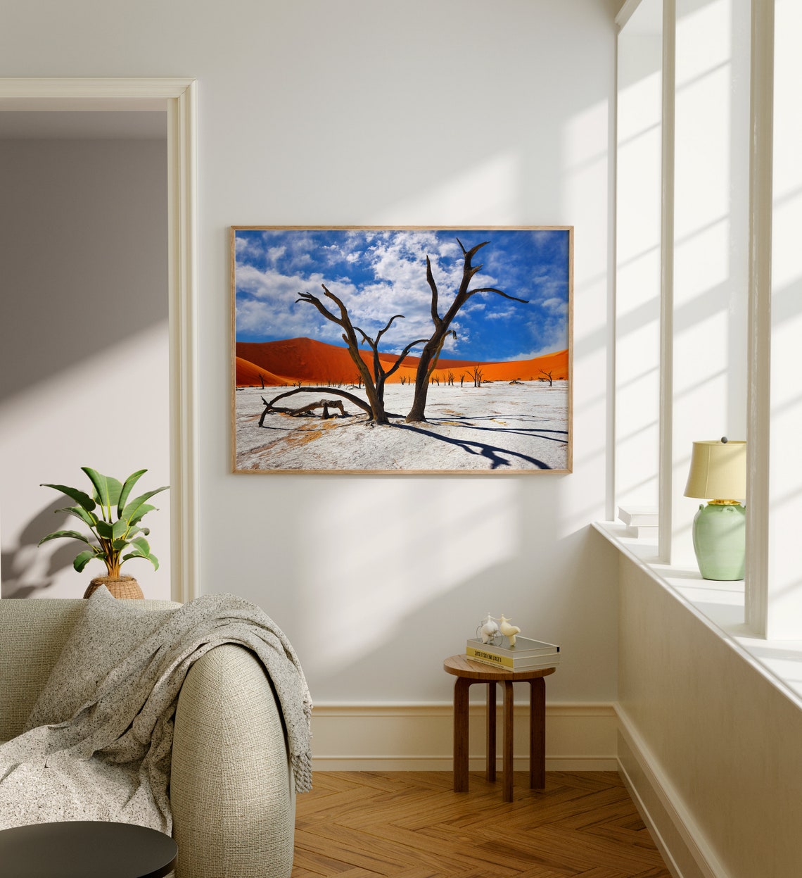 Namibia Deadvlei Dead Trees Red Dunes White Clay Pan Desert Poster - Image 5