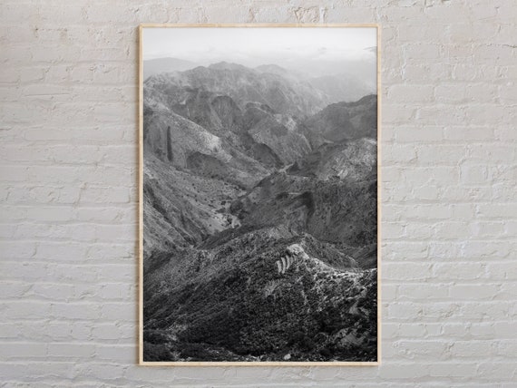 Black And White Eritrea Print Wall Art Poster Photo Decor Africa