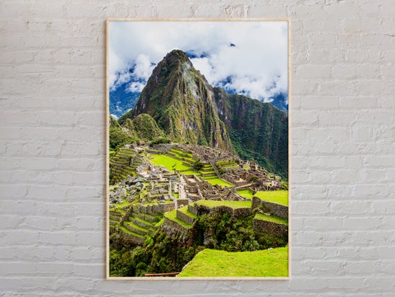 Real Photo Machu Picchu Print Wall Art Poster Peru