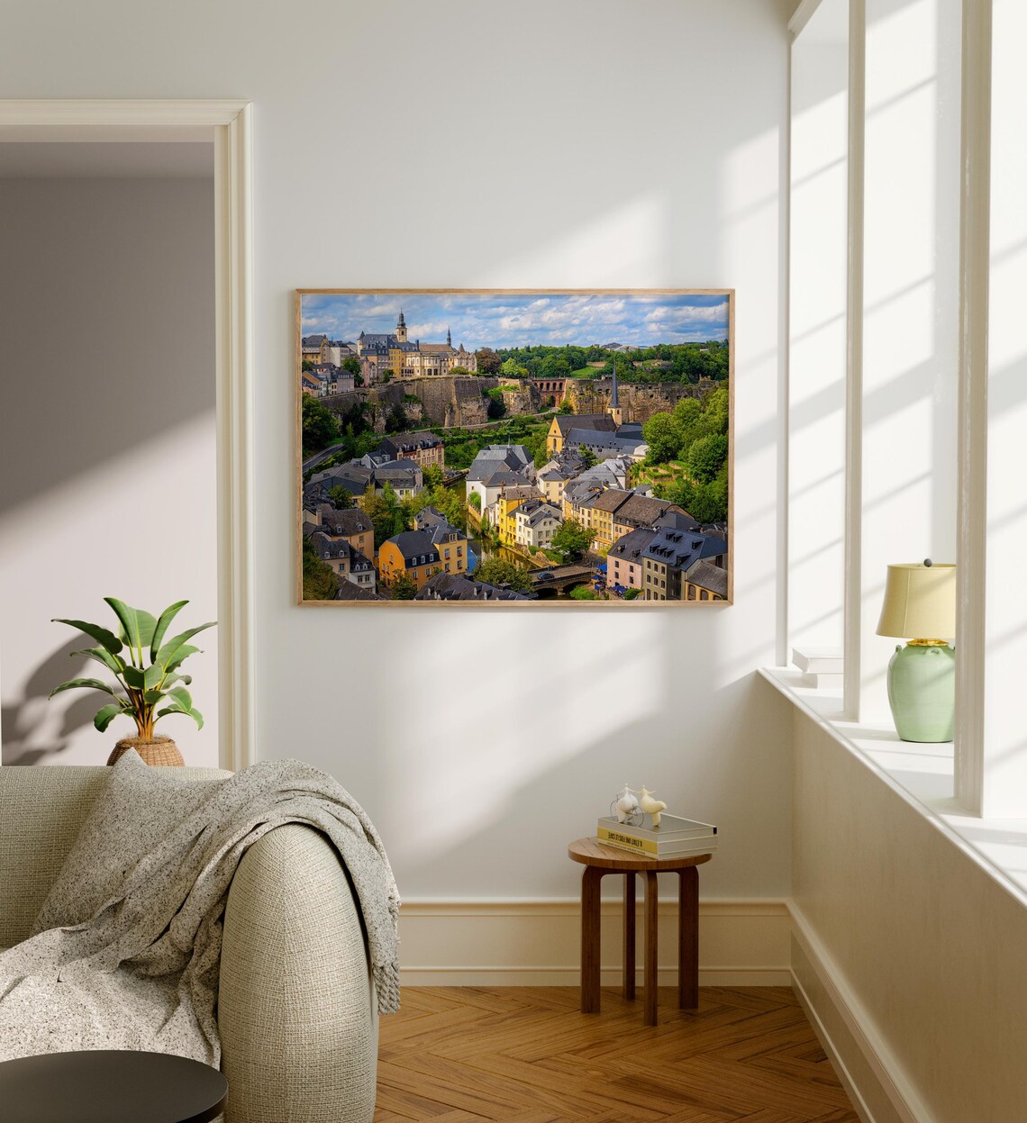 Luxembourg City Old Town Fortifications Color Historic Quarter Poster - Image 5