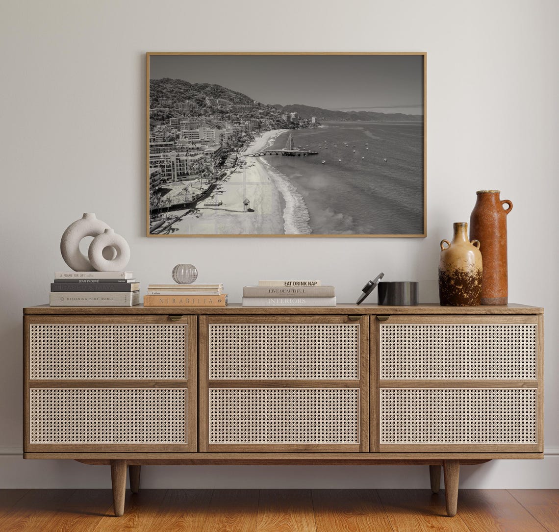 Black And White Puerto Vallarta Print Puerto Vallarta Wall Art Puerto Vallarta Poster Puerto Vallarta Photo Puerto Vallarta Decor - Image 4