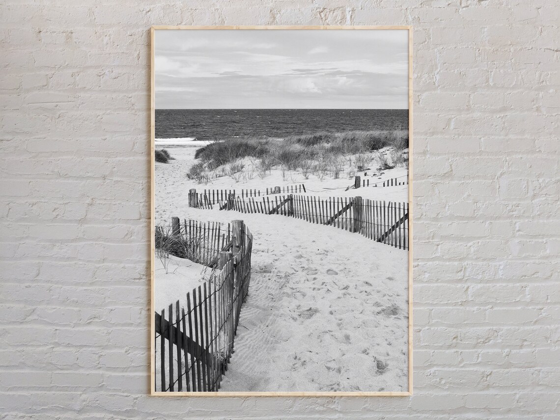Black And White Cape Cod Travel Poster, Massachusetts