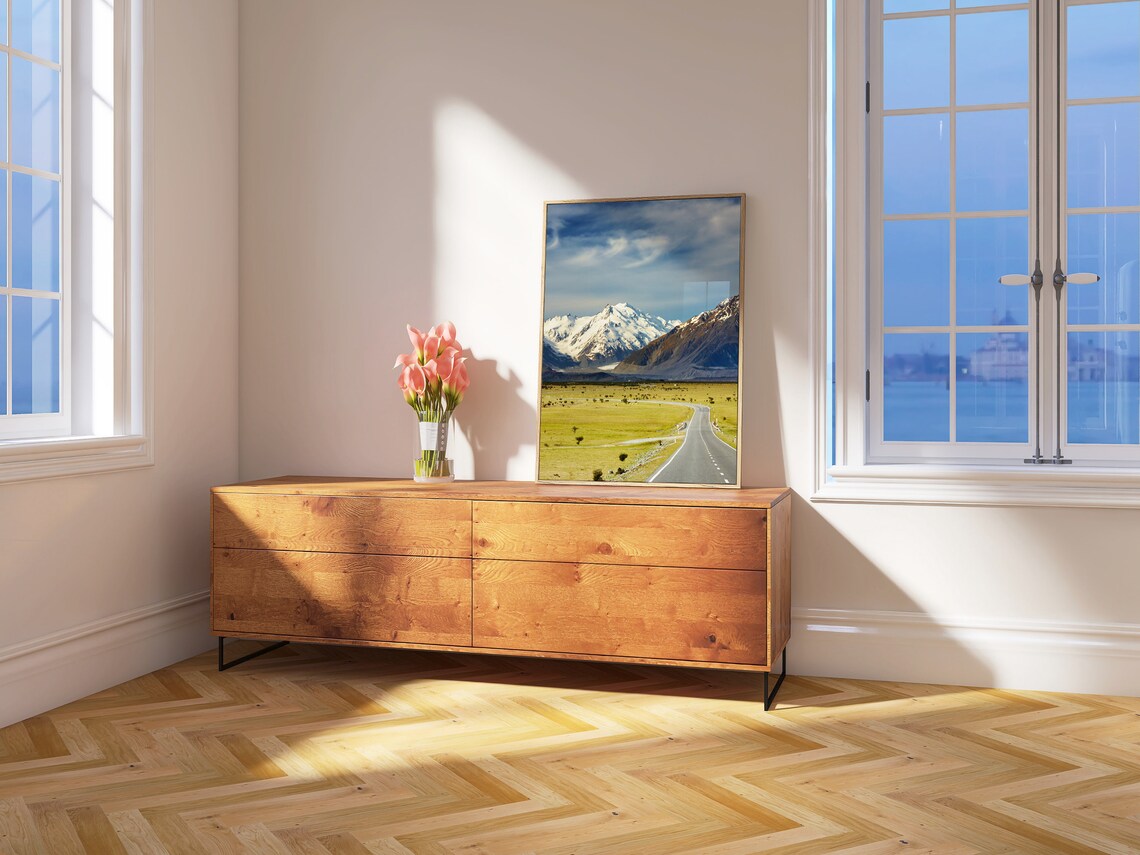New Zealand Mount Cook Alpine Road Snowy Peaks Journey Poster - Image 4