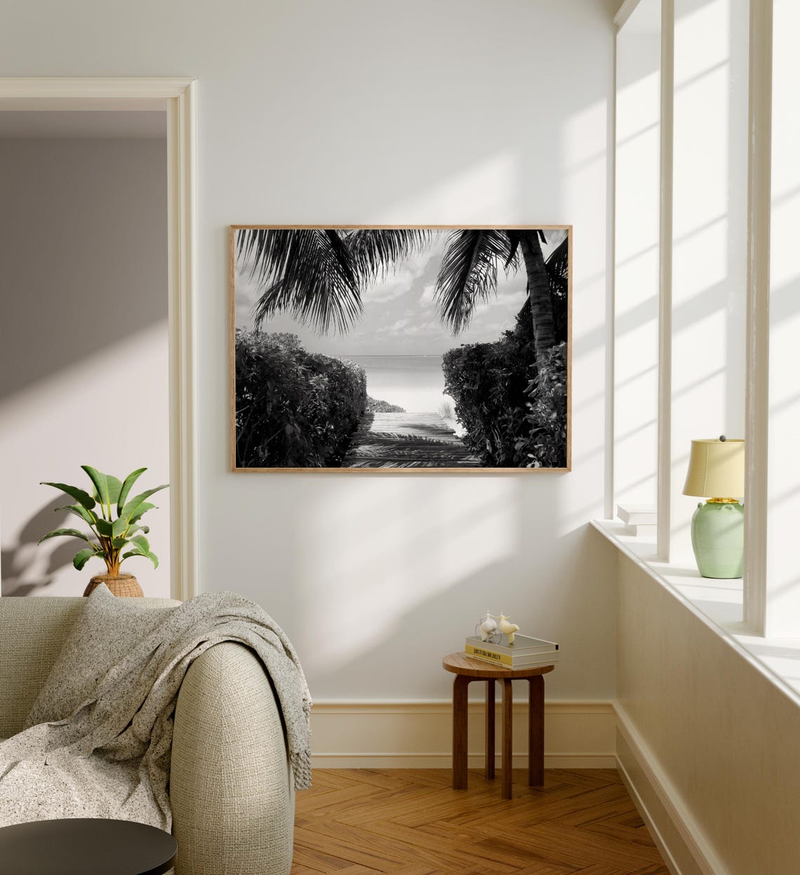 Turks And Caicos Island Beach Boardwalk Palm Fringed Paradise Poster - Image 5