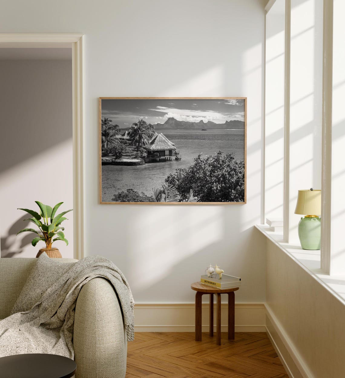 Black And White Tahiti Print Tahiti Wall Art Tahiti Poster Tahiti Photo Tahiti Poster Print Tahiti Wall Decor Oceania Poster Print - Image 5