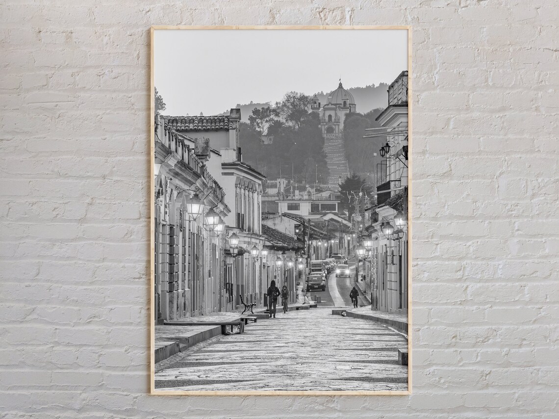 Black And White Mexico Print Wall Art Poster Photo Decor North America