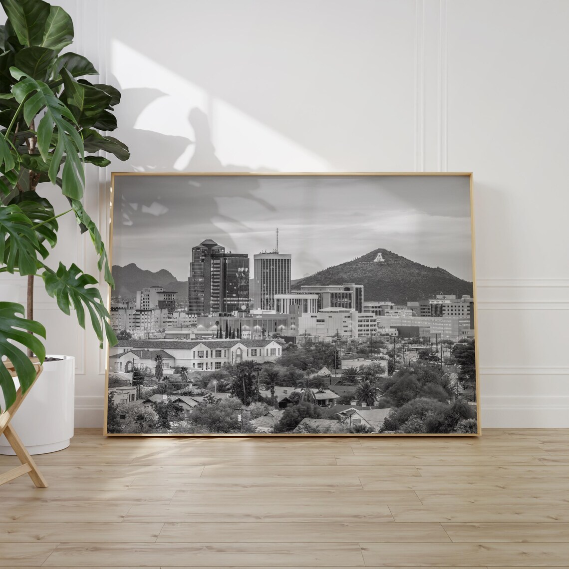 Tucson Black And White Travel Poster, Wall Art - Image 2