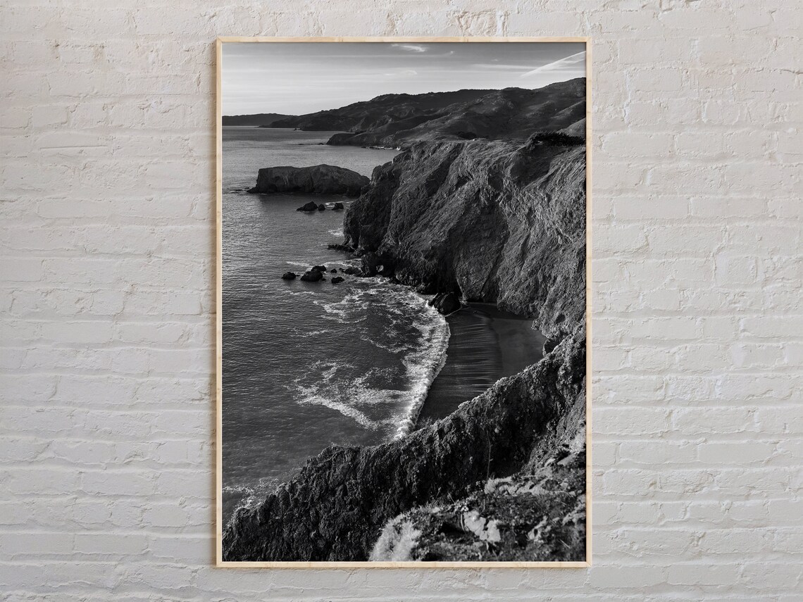 Black And White Northern Travel Poster, Photo Print