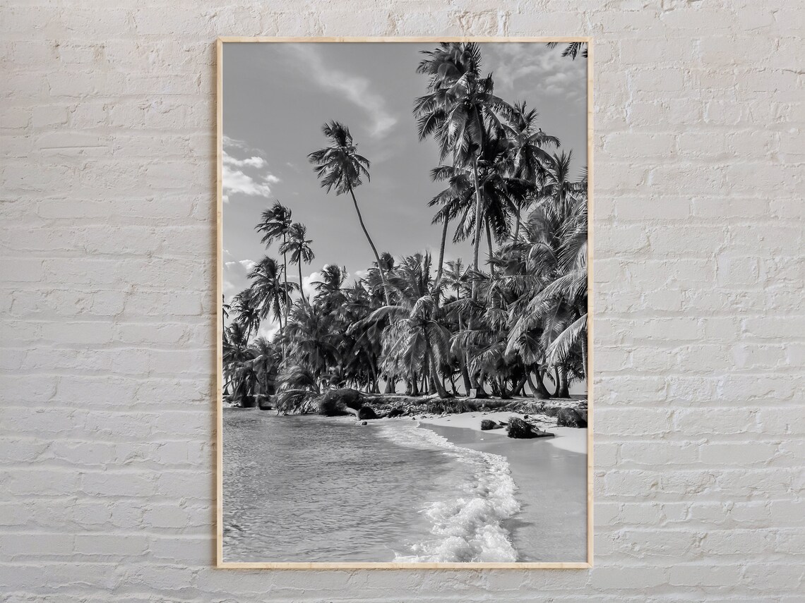 Black And White Panama Print Wall Art Poster Photo Decor Central America