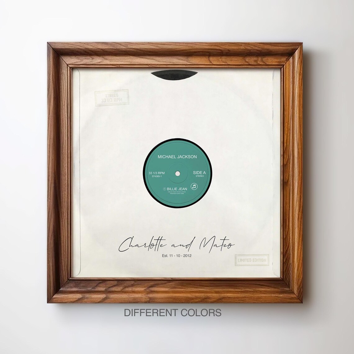 Personalized Vinyl Record Wall Art, Music Gift - Image 4