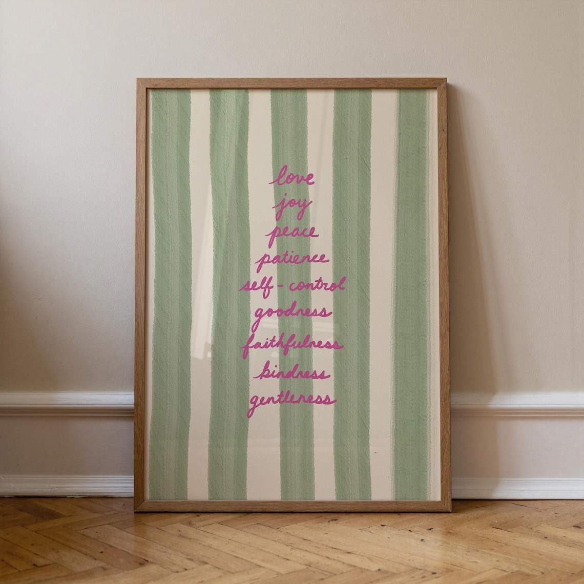 Fruits Of The Spirit Art Print, Christian Decor