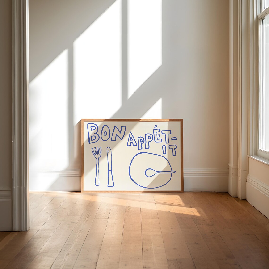 Bon Appetit Minimalist French Food Art Print - Image 5