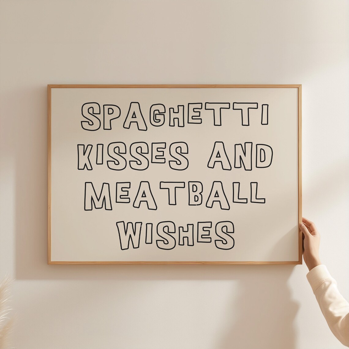 Funny Pasta Poster, Modern Kitchen Decor - Image 2