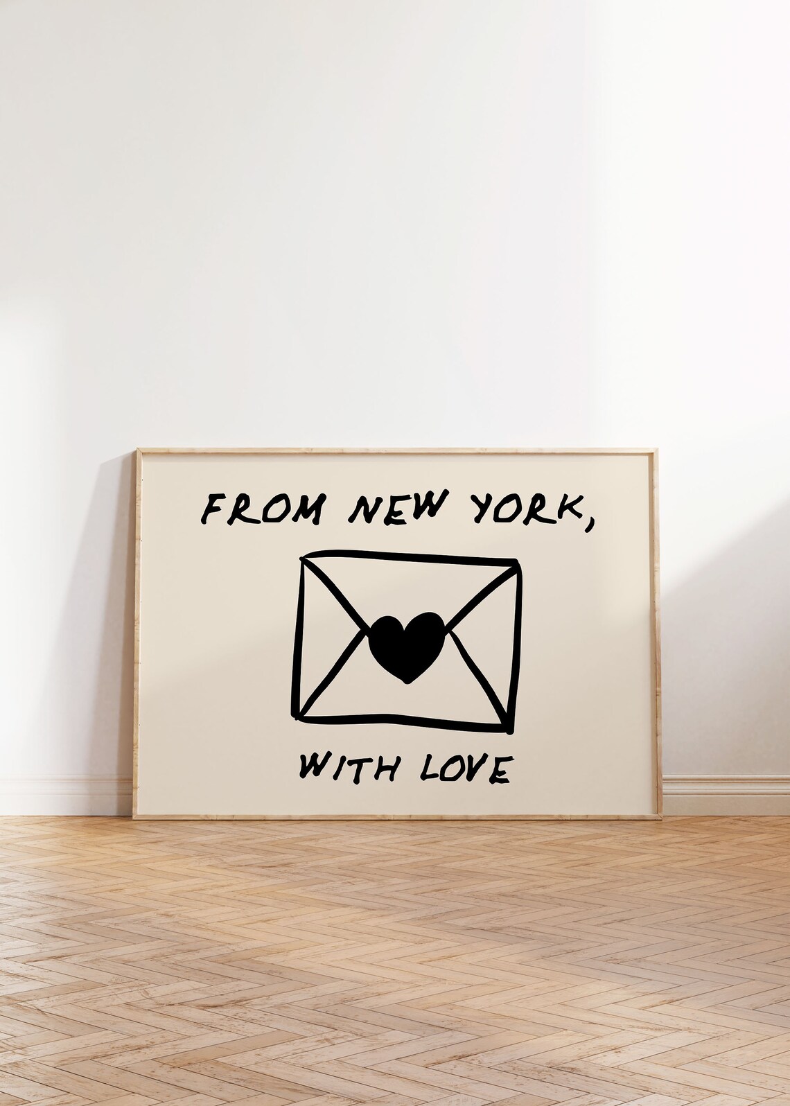 Love Letter Print, Retro NYC Typography Poster - Image 3