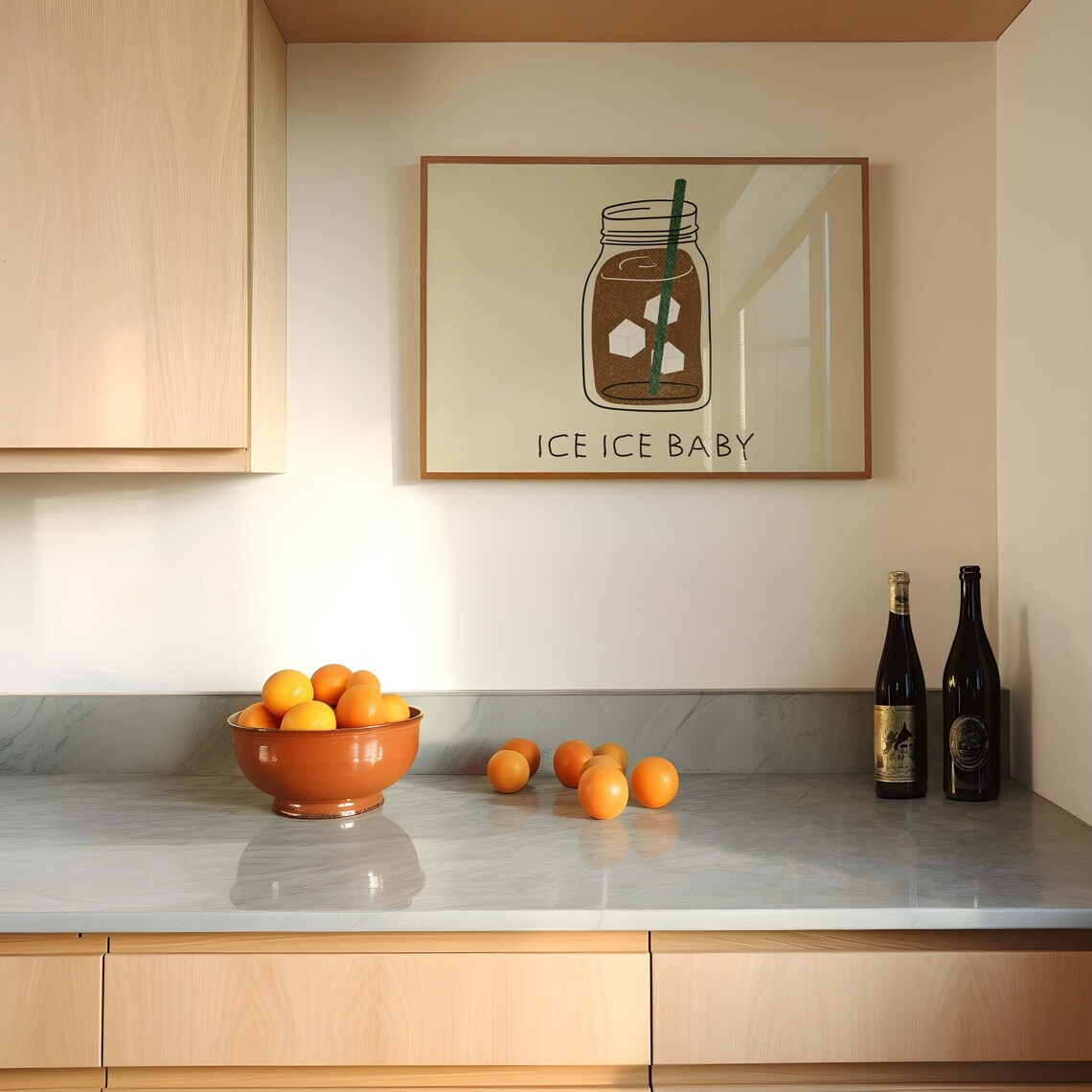 Iced Coffee Retro Poster, Kitchen Wall Art - Image 2
