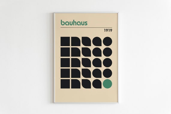 Bauhaus Exhibition Poster Modern Minimalist Contemporary Art High Quality Print Minimalistic Exhibition Print