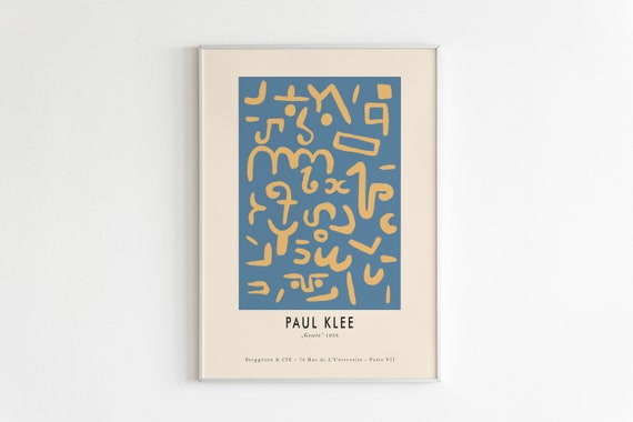 Paul Klee Exhibition Poster Modern Minimalist Contemporary Art High Quality Print Minimalistic Exhibition Print