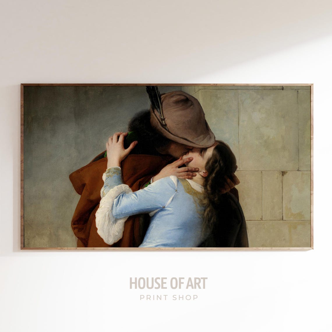 Valentines Day Frame Tv Art The Kiss Painting Kissing Frame Tv Art Love Tv Art Antique Valentine Decor Frame Tv Vintage Tv Art