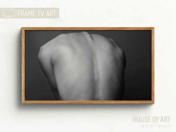 Frame Tv Art 4k Black And White Woman Back Photography Intimate Skin Shoulder Spine Photo Muscles Bones In Light