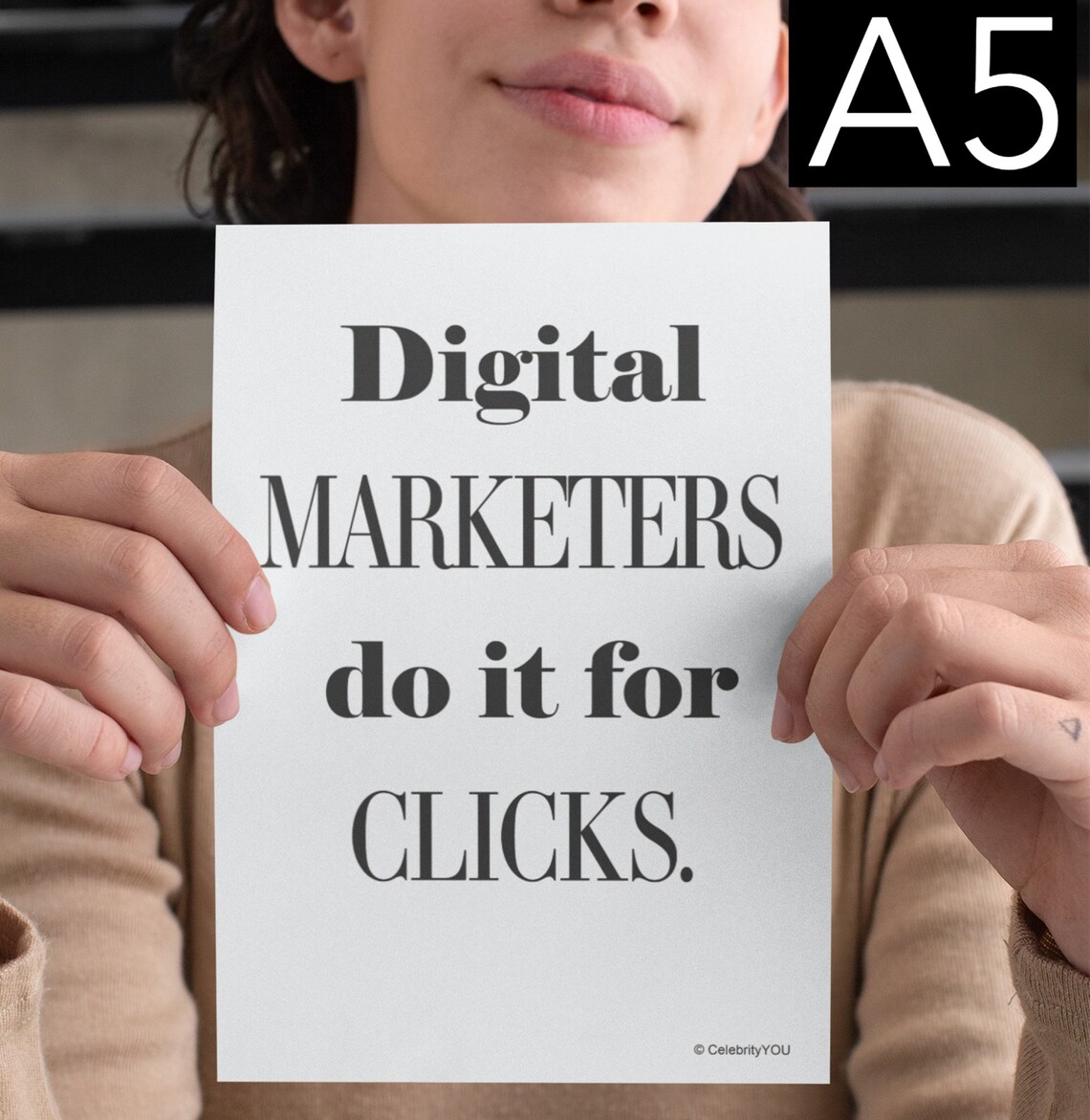 Marketing Poster Print, Funny Office Decor Quote - Image 2