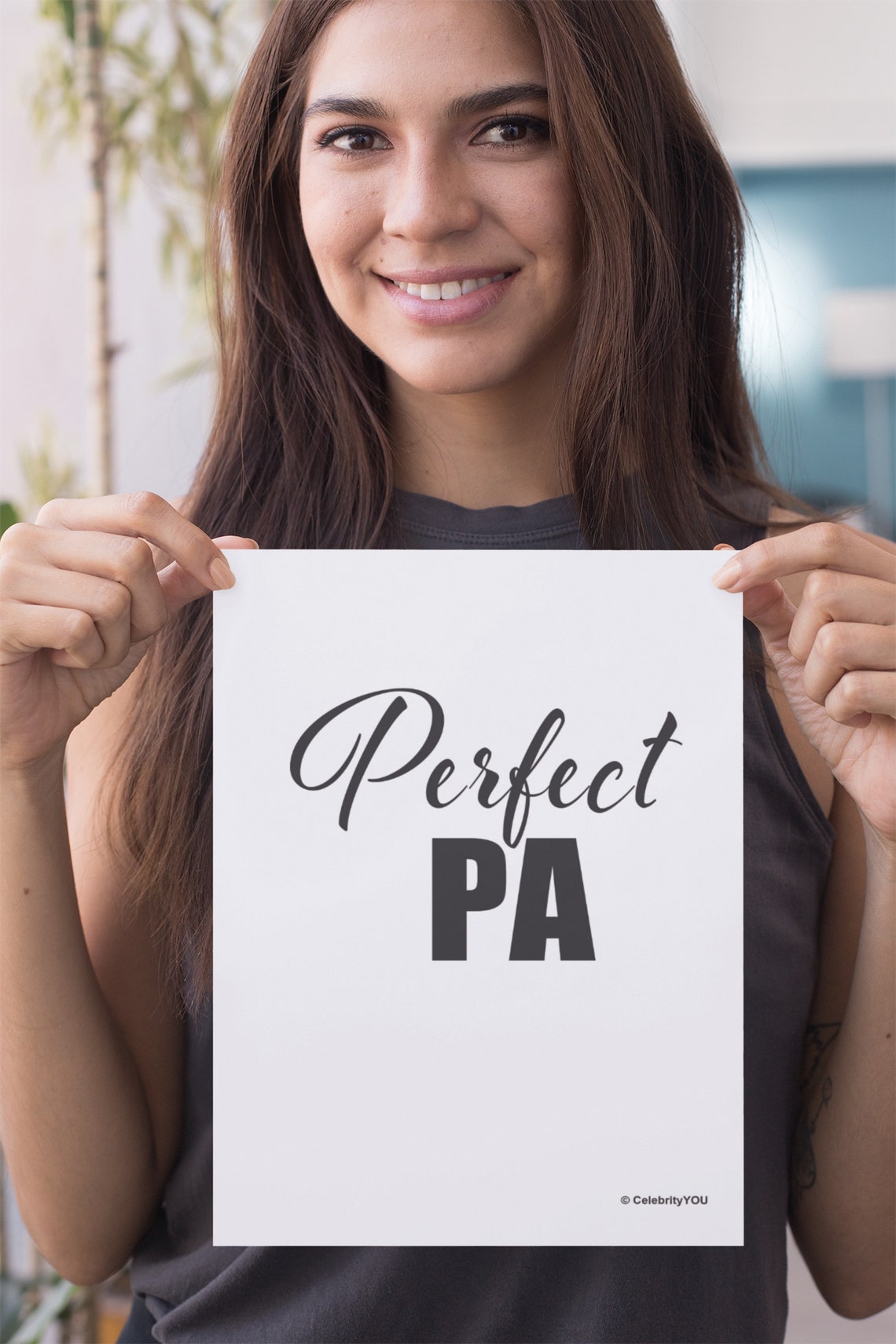Perfect PA Elegant Script Personal Assistant Appreciation Wall Art - Image 2