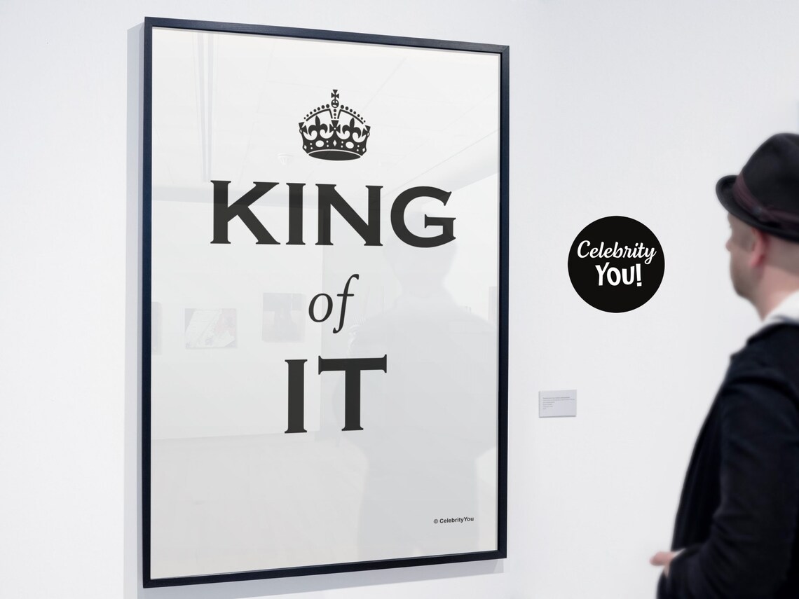 King Of IT Funny Office Quote Poster for Information Technology Staff - Image 2