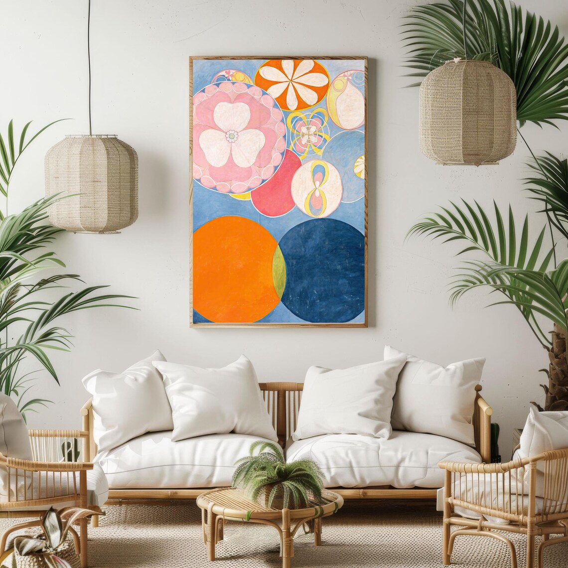 Hilma af Klint Blue Circle Abstract Geometric Vintage Wall Art Poster - Image 5