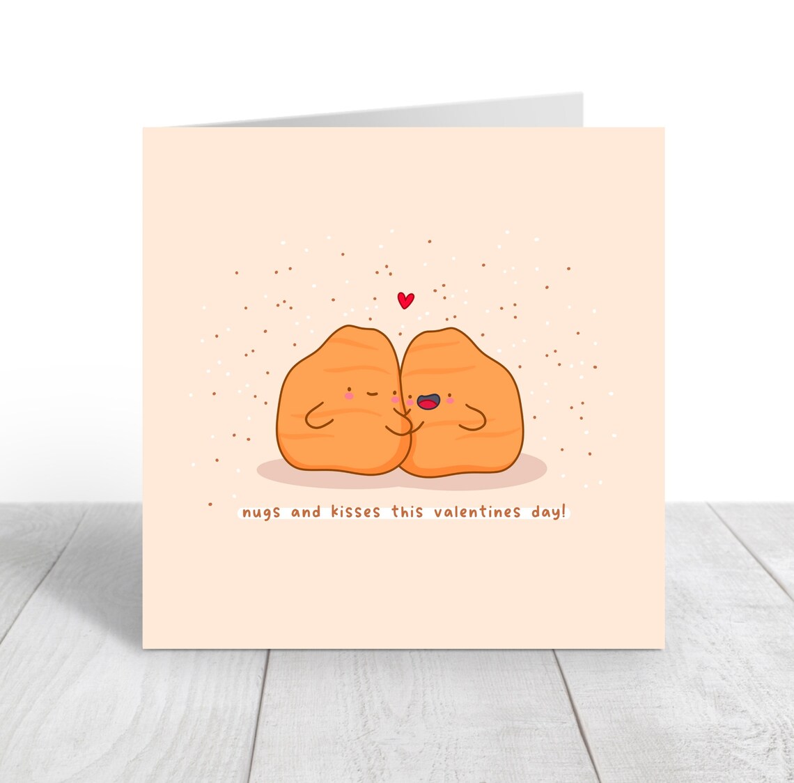 Nugs And Kisses This Valentines Day Kawaii Chicken Nugget Poster - Image 2