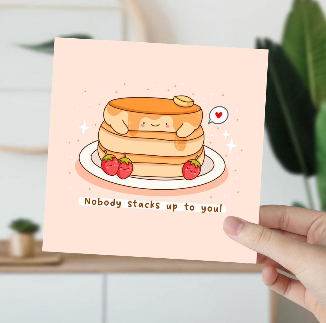 Nobody Stacks Up To You Cute Pancakes Love Poster - Image 5