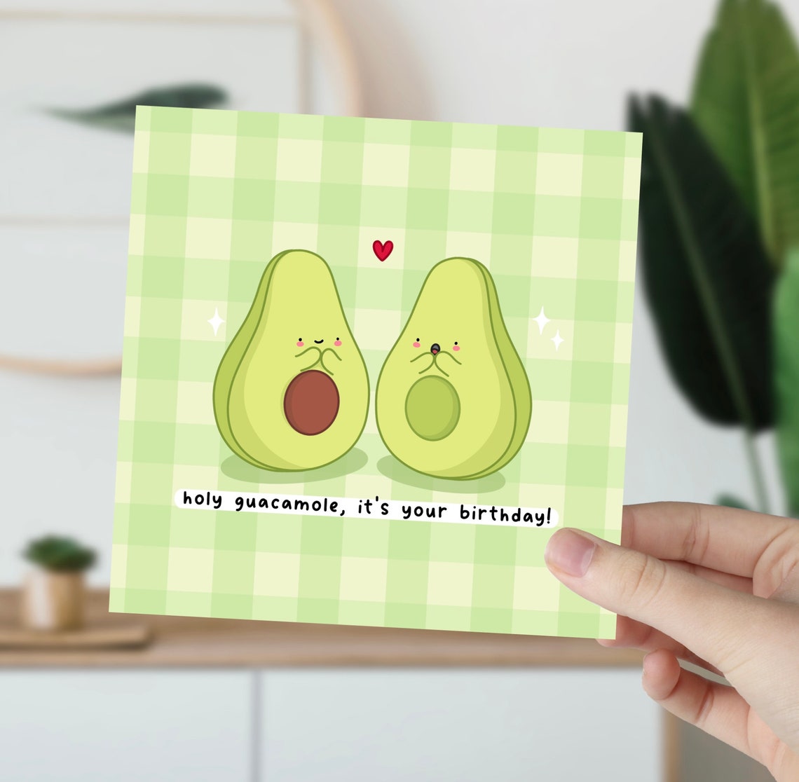 Kawaii Holy Guacamole Its Your Birthday Avocado Pun Art Print - Image 6