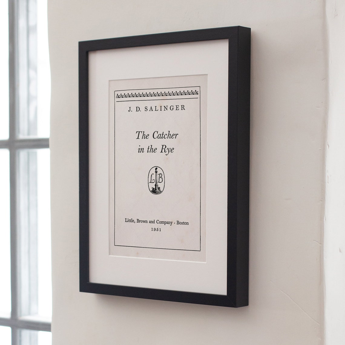 J D Salinger The Catcher In The Rye 1951 Title Page Print Poster - Image 4