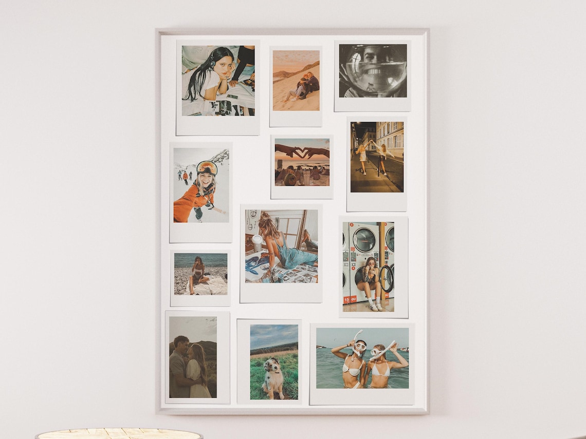 Custom Polaroid Collage, Retro Memory Art Print - Image 5