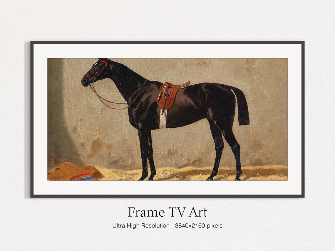 Vintage Horse Painting Art Print, Horses & Farm - Image 5