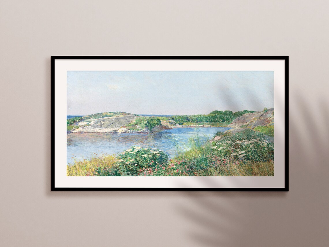 Summer Landscape Vintage Painting Art Print - Image 3