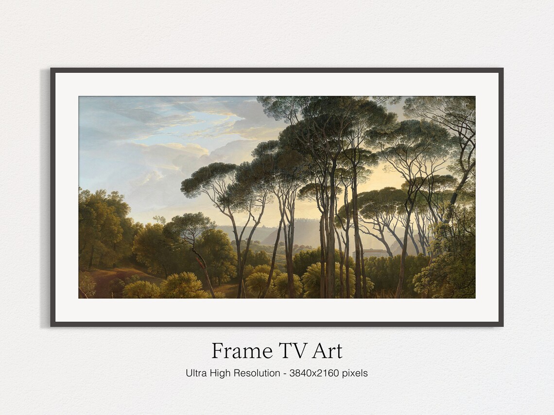 Vintage Forest Landscape Painting, Art Print - Image 5