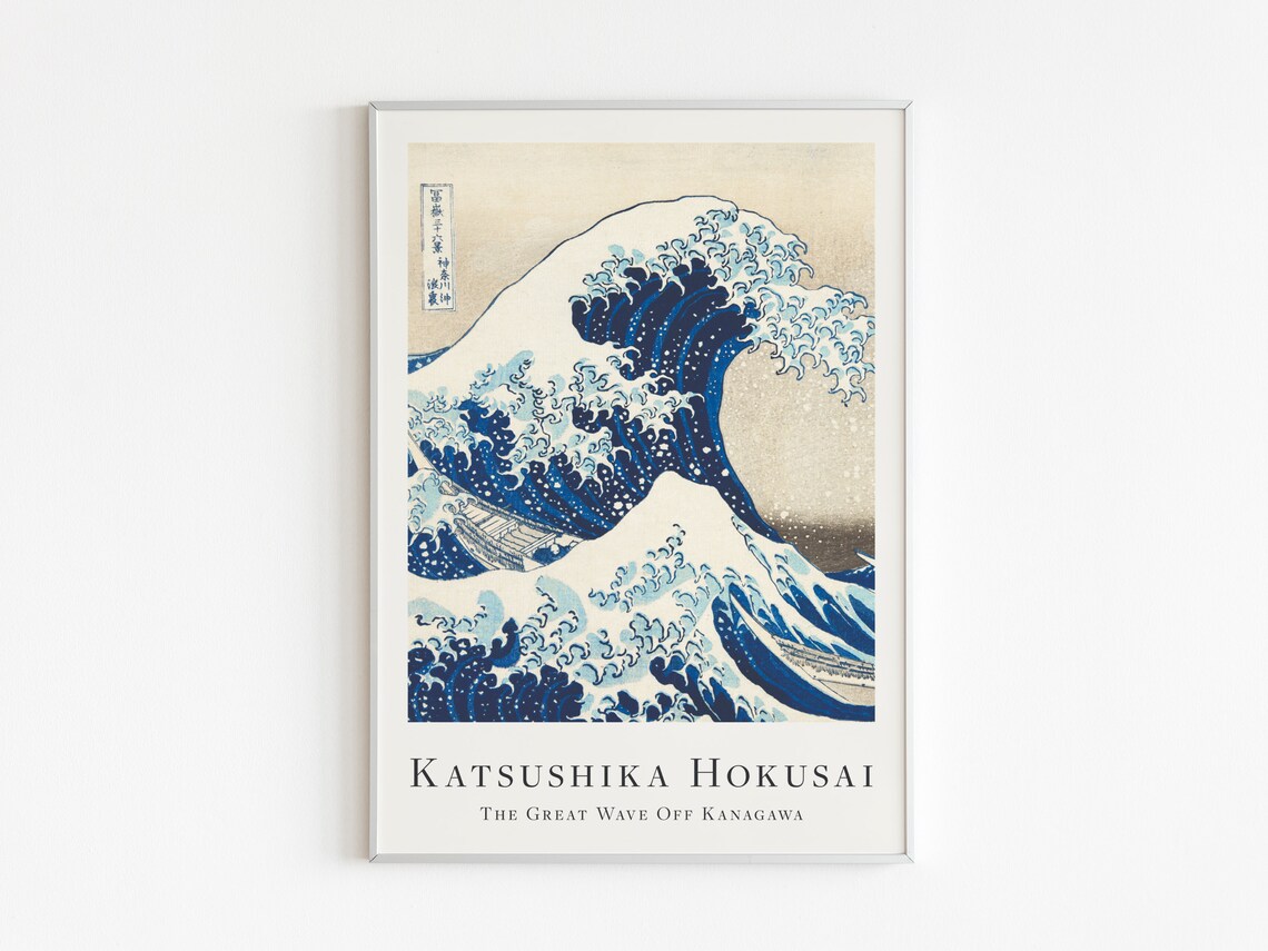Hokusai Great Wave Japanese Woodblock Art Print - Image 4