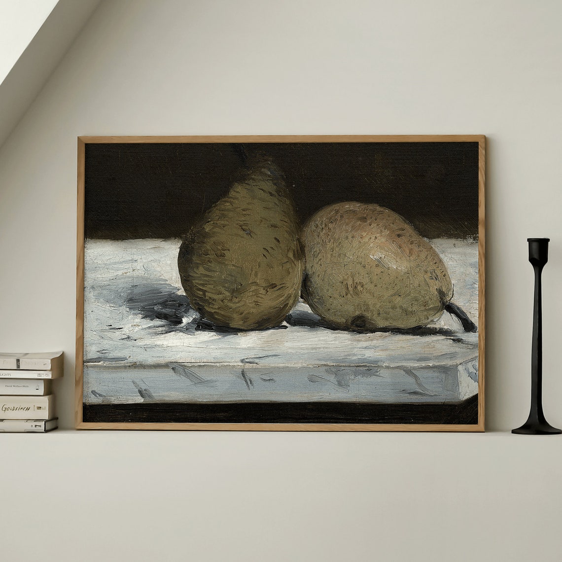 Classic Pears Oil Painting Still Life - Image 4