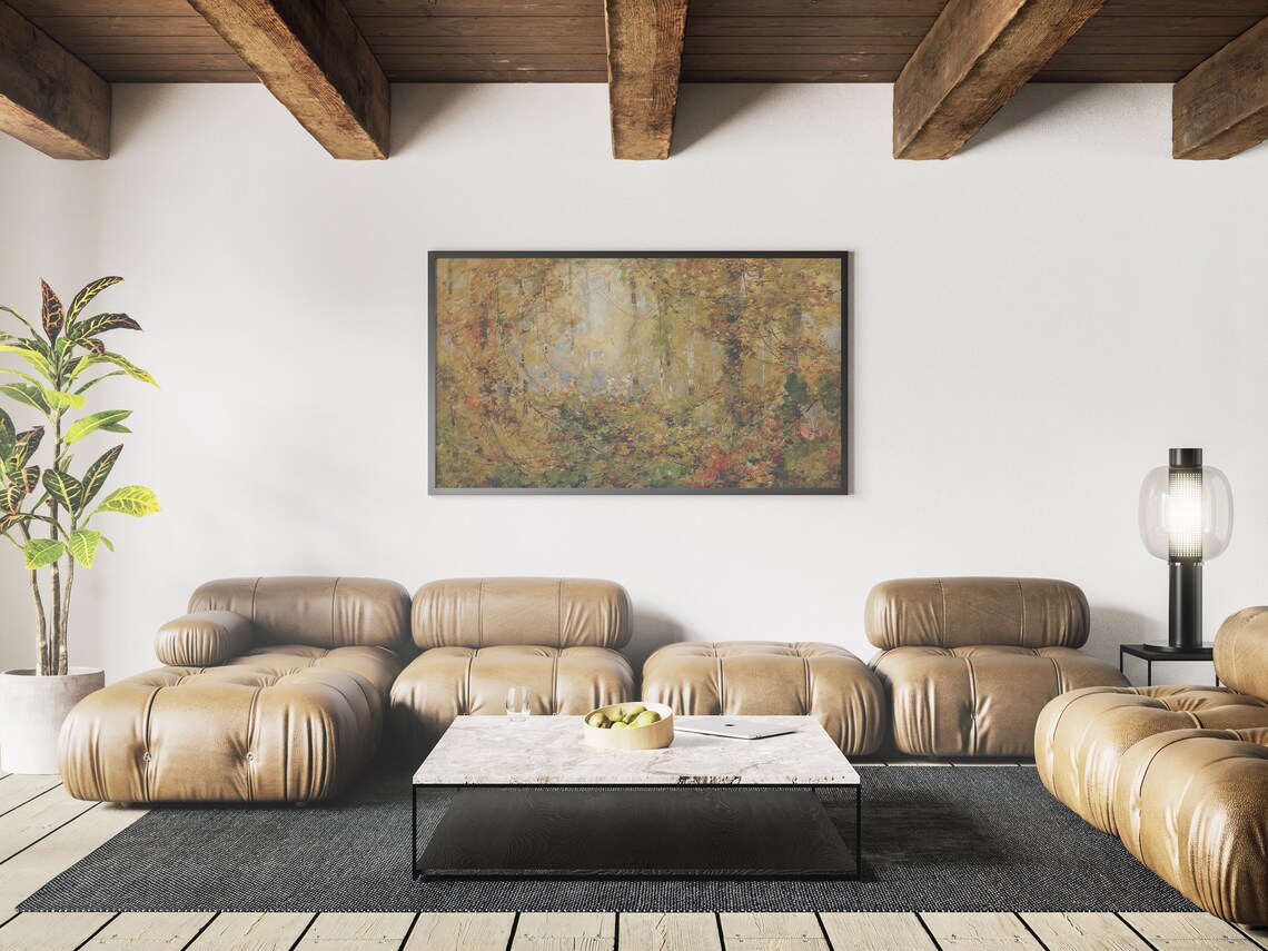Thanksgiving Vintage Fall Landscape Art Print - Image 3