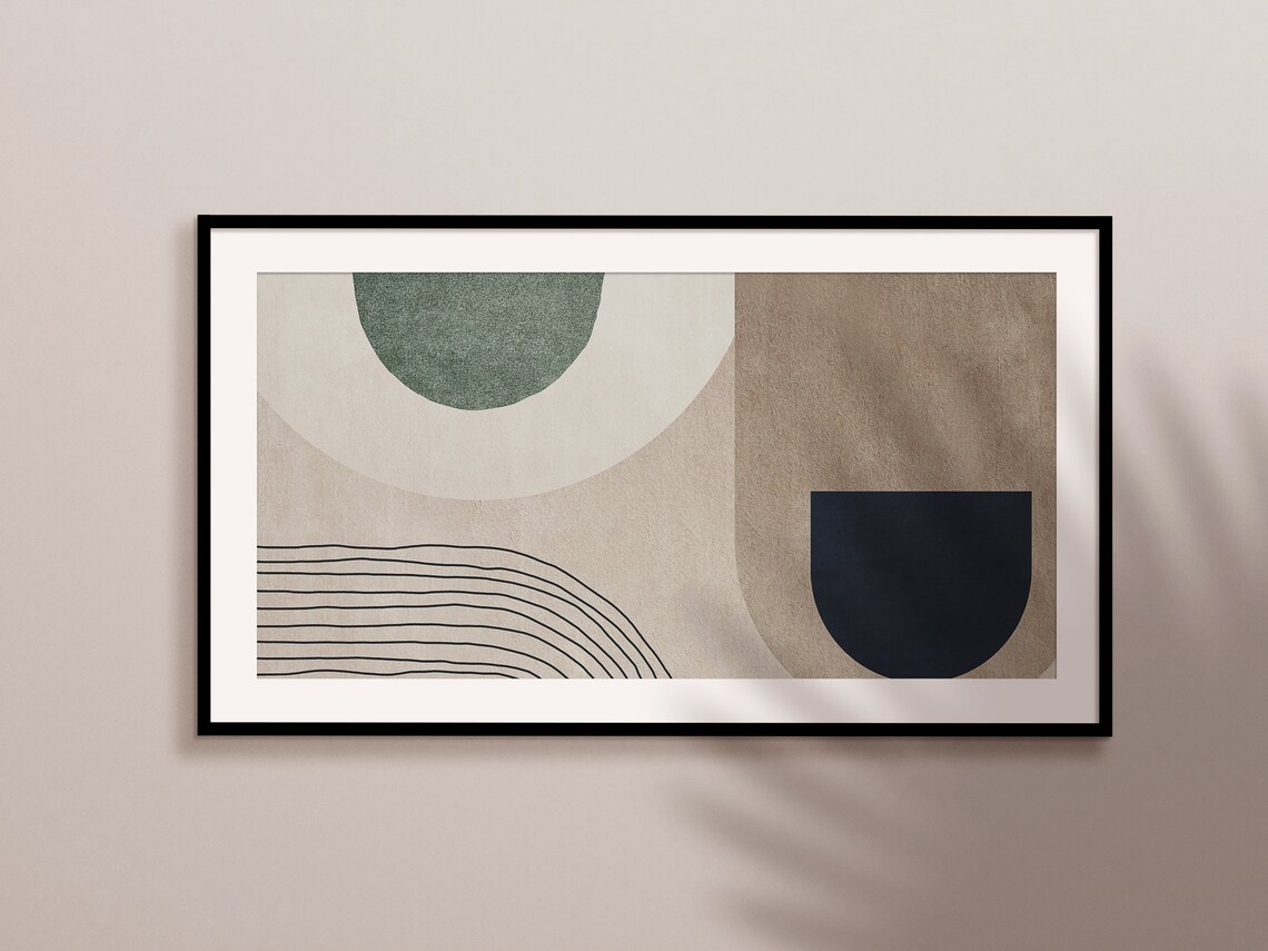 Modern Abstract Painting, Oil On Art Print - Image 2