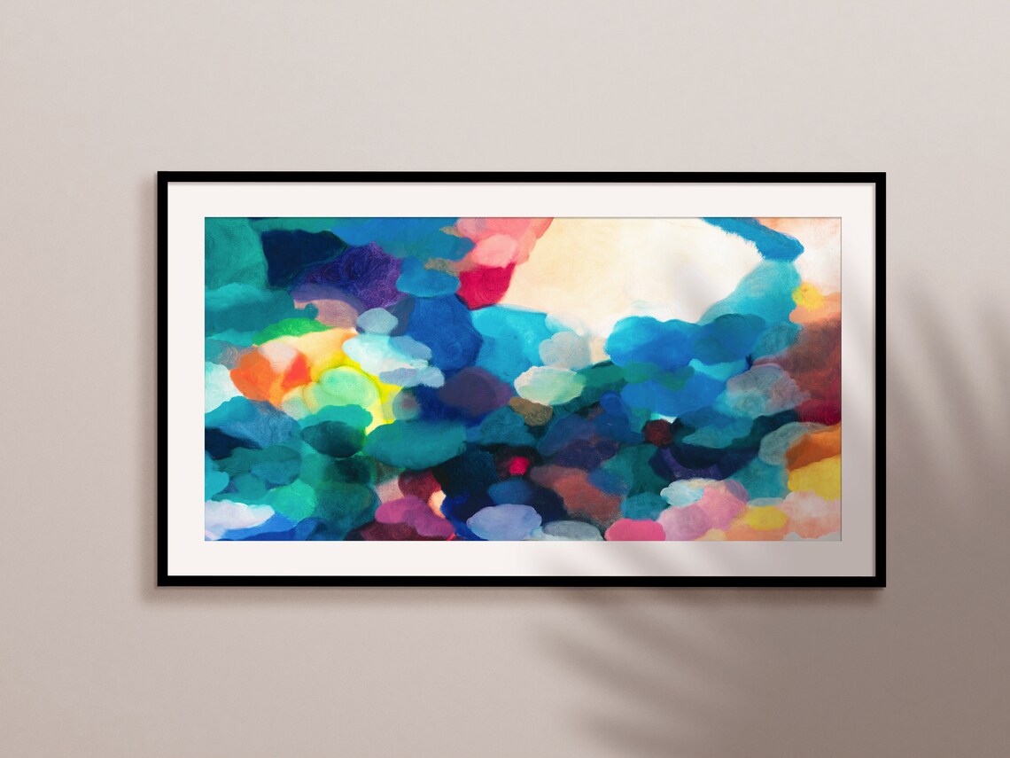 Modern Abstract Art TV Art Print, Oil Painting - Image 2