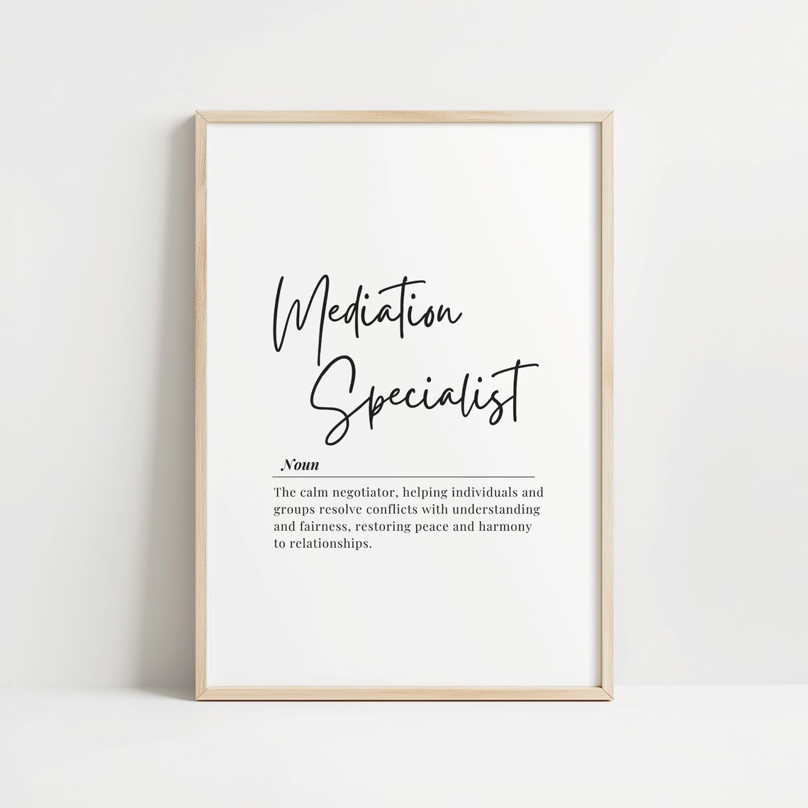 Mediation Specialist Artwork Inspirational Office Decor