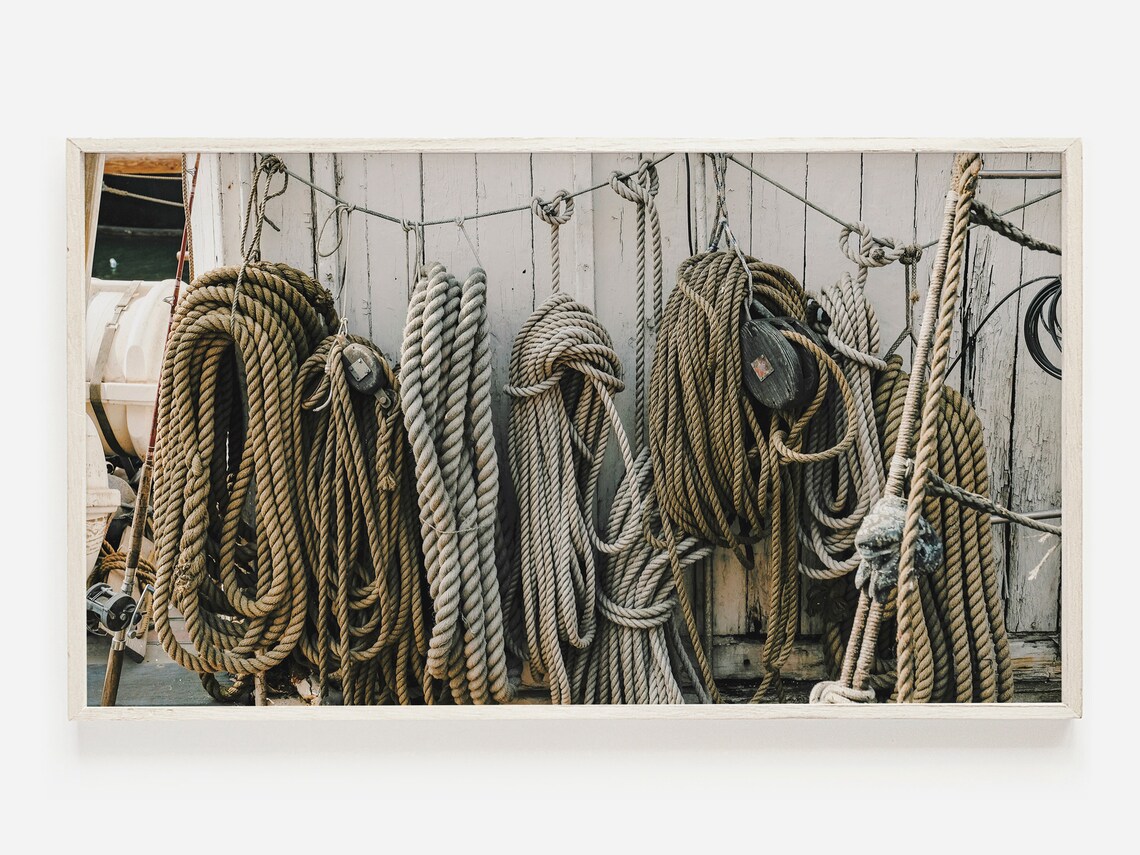 Nautical Rope Print, Coastal Decor Art Print