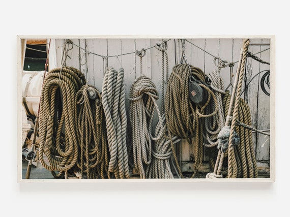 Nautical Rope Print, Coastal Decor Art Print