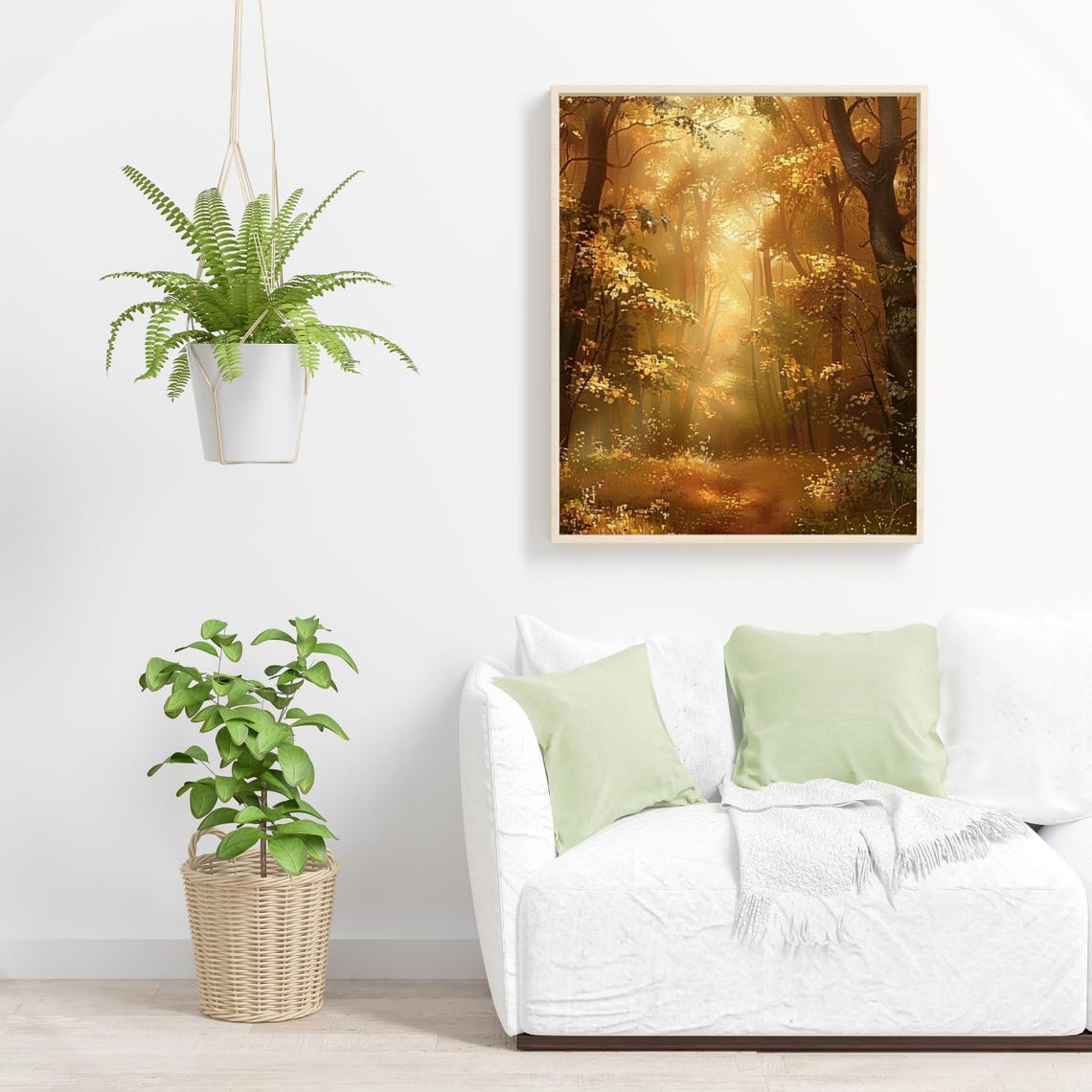 Enchanted Autumn Landscape Print Fall Path Forest Poster Rustic Fall Decor Moody Landscape Wall Art Farmhouse Decor 658 - Image 5