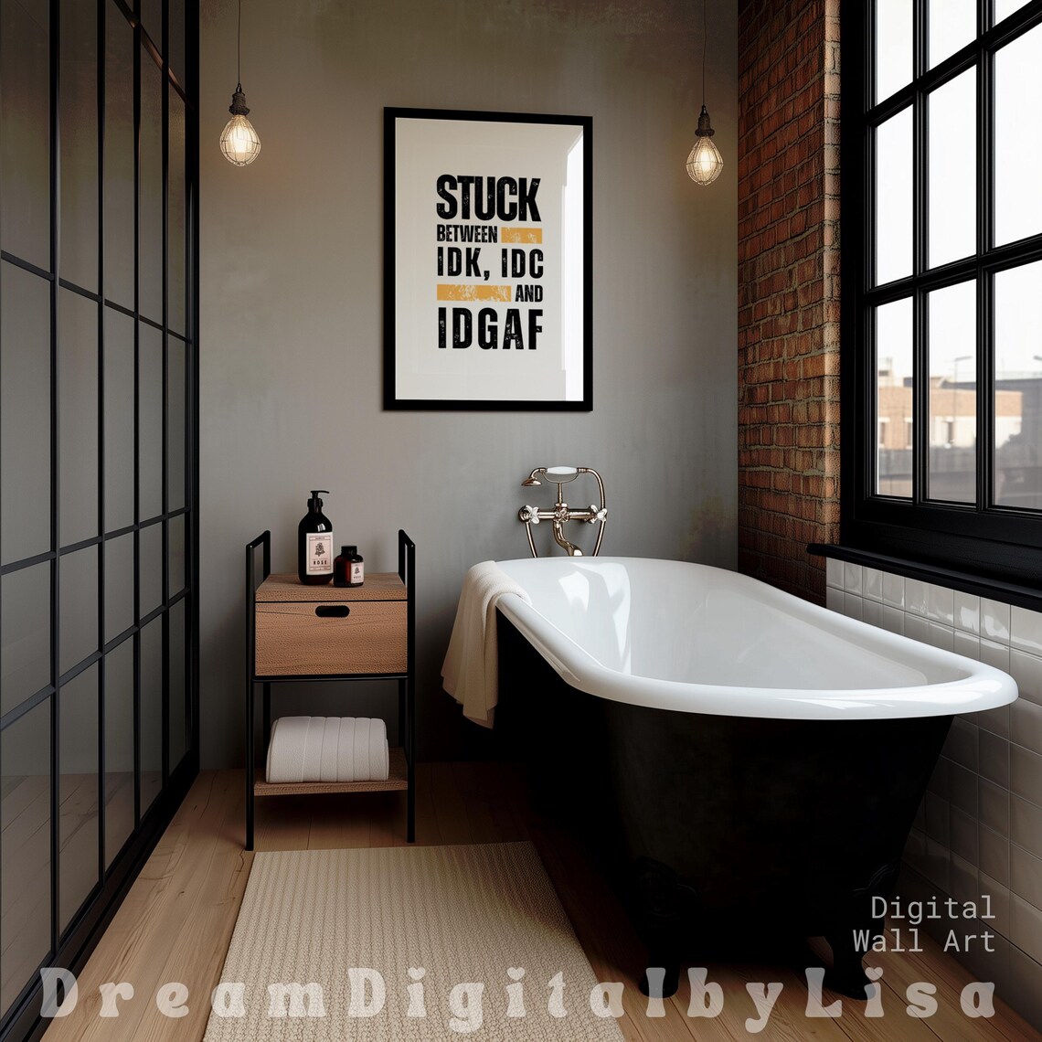 Idk Idc And Idgaf Sarcastic Quote Print - Image 2