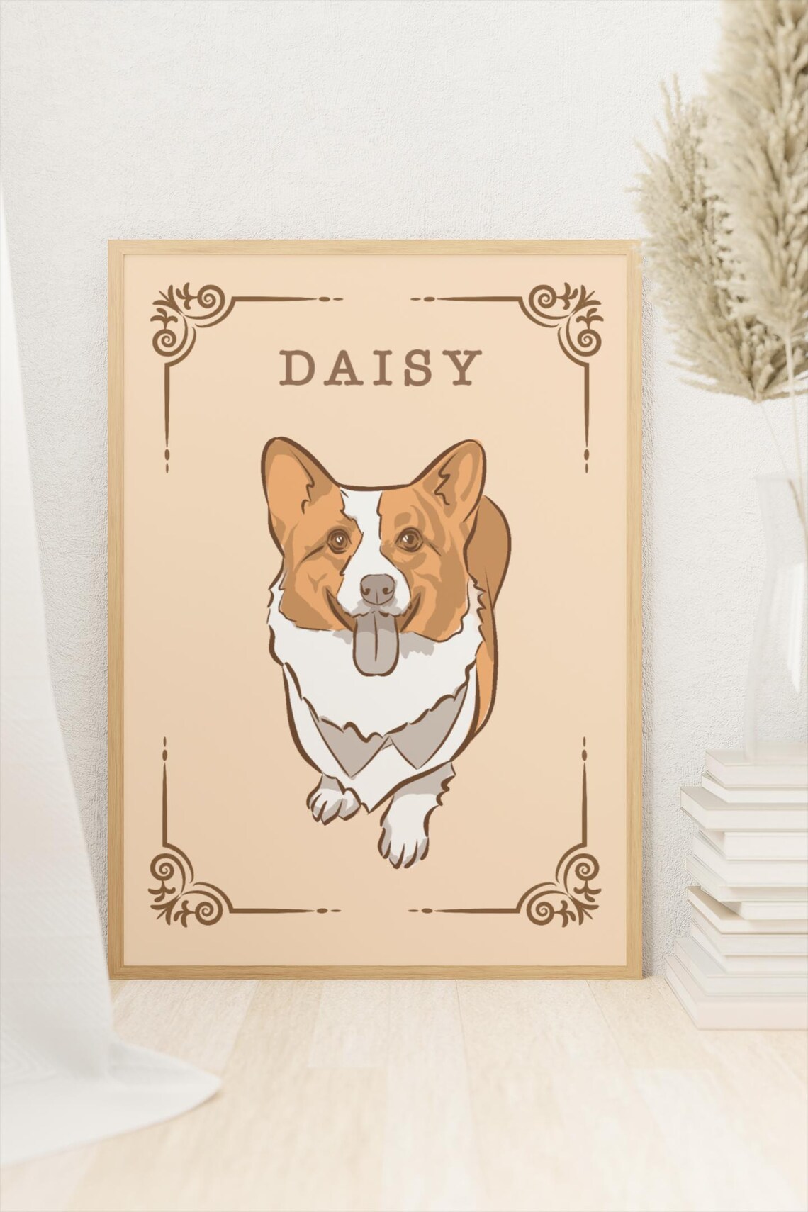 Custom Hand Drawn Dog Painting, Pet Portrait - Image 2