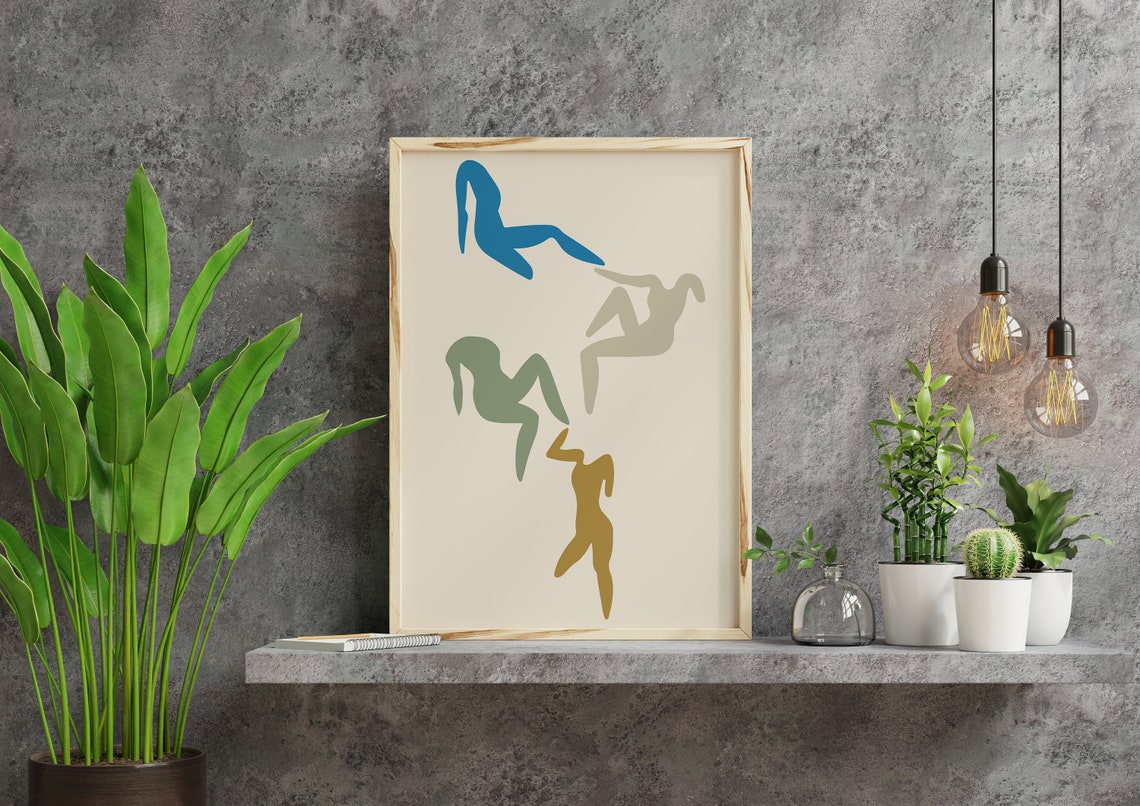 Matisse Style Colorful Dancing Figures Abstract Modern Art Poster - Image 2