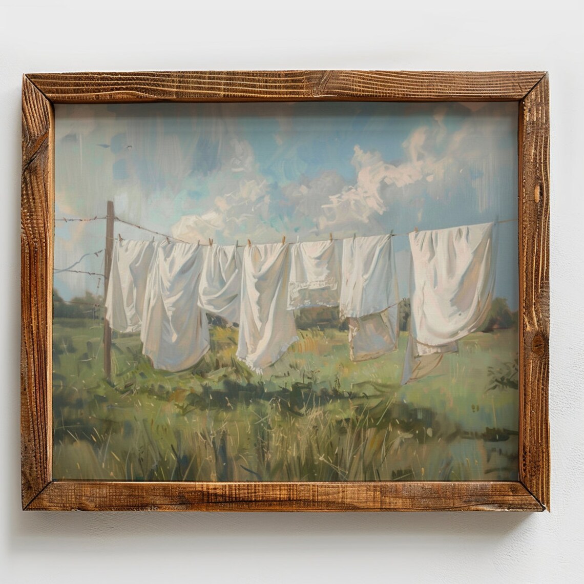 Vintage Laundry Room Clothesline Art Print, Farmhouse - Image 2