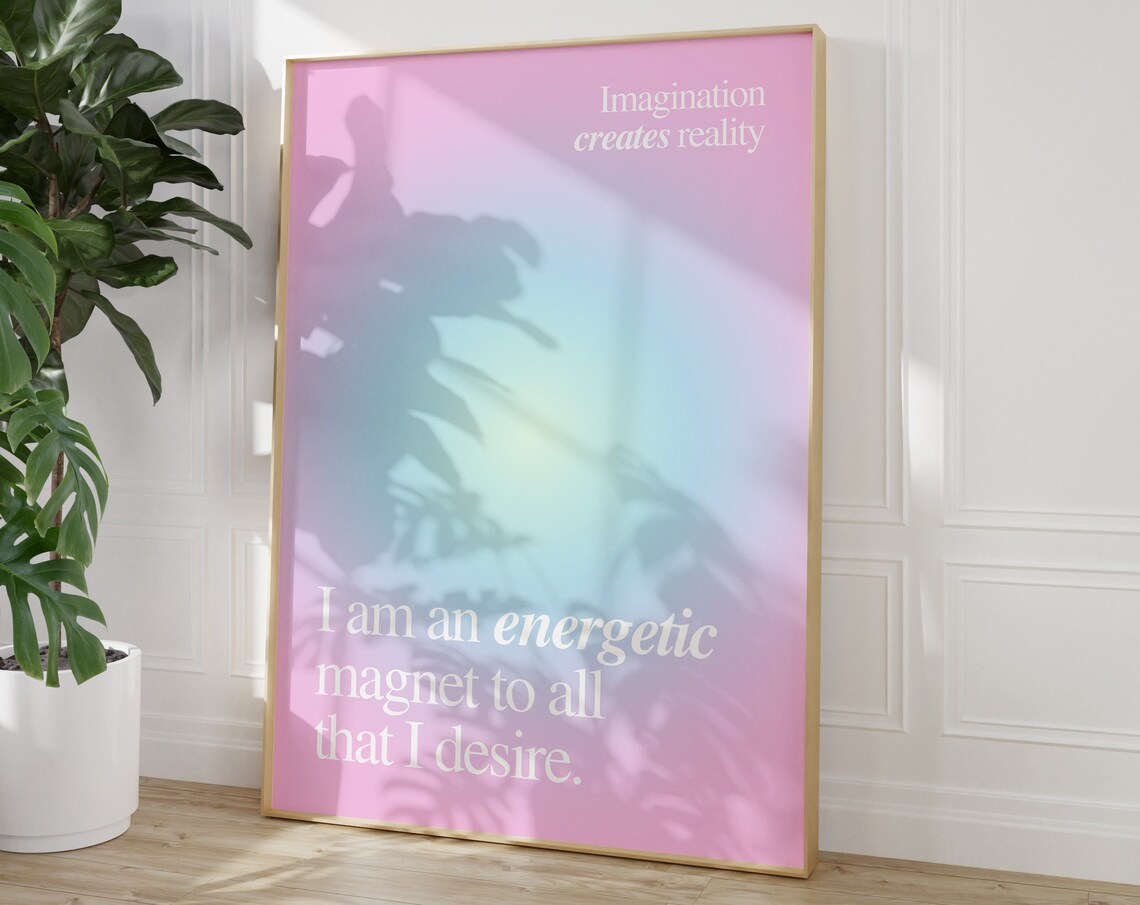 Aura Poster, Affirmation Quote Art Print - Image 4