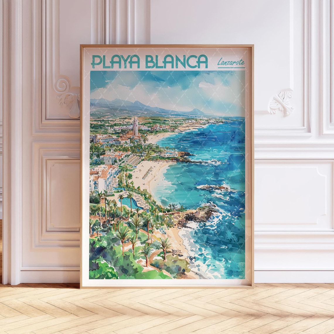 Playa Blanca Lanzarote Travel Poster